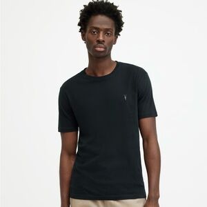 All Saints Jet Black Short Sleeve Tee